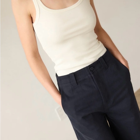 Jamie Haller The Undershirt Rib Tank in Natural White S - Picture 1 of 6